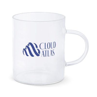 Theeglas met handvat bedrukken 180ml