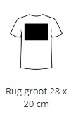 Rug groot