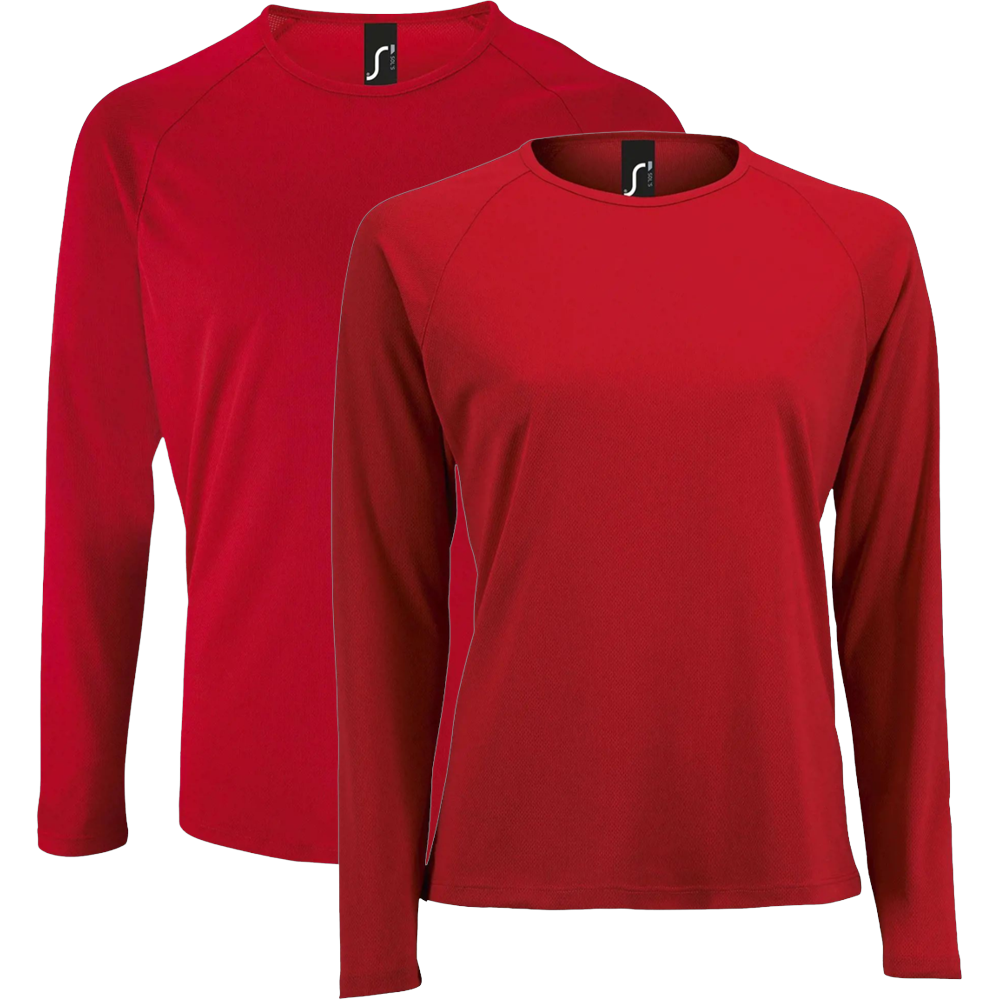 Sportshirt lange mouwen bedrukken