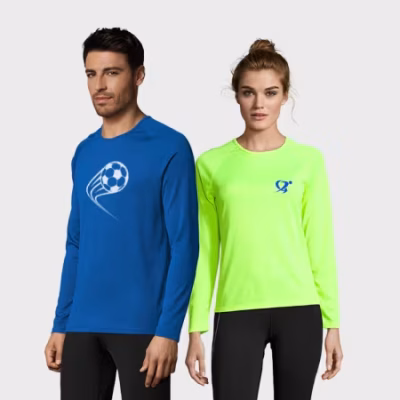 sport shirt met lange mouw bedrukken