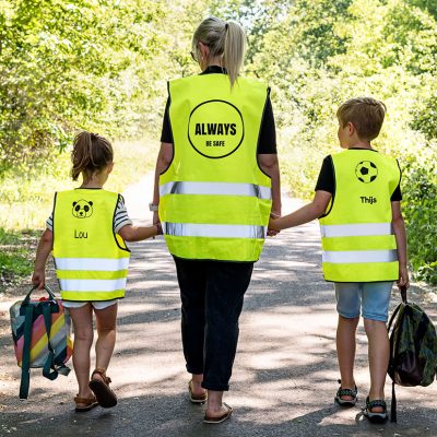 Veiligheids hesje voor kinderen bedrukken