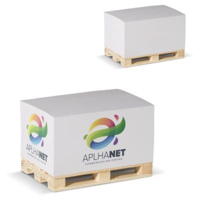 papieren pallet blok bedrukken