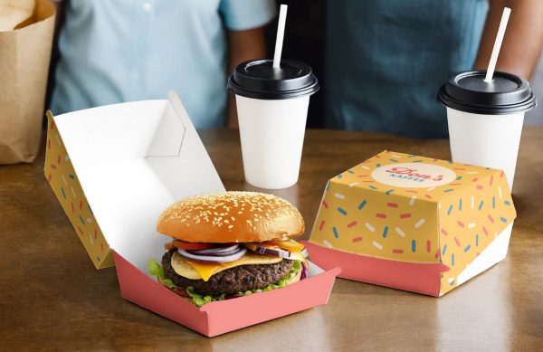 hamburger doosje bedrukken