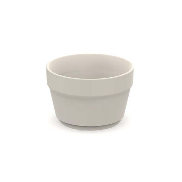 Herbruikbare ijsbeker bedrukken beige 50ml