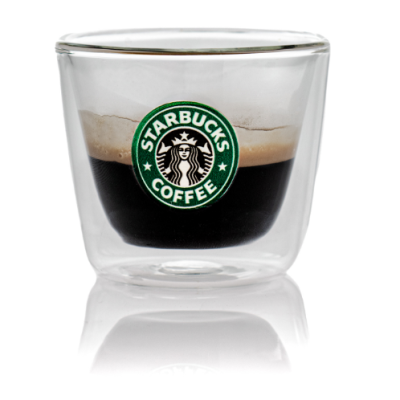 dubbelwandige espresso glas bedrukken