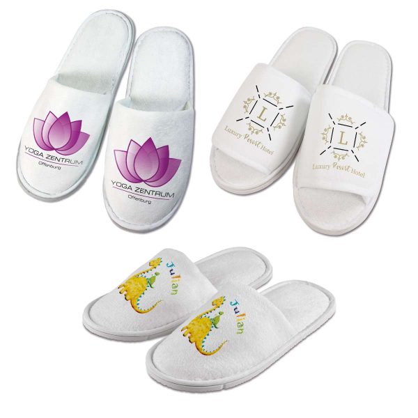 hotel slippers laten bedrukken