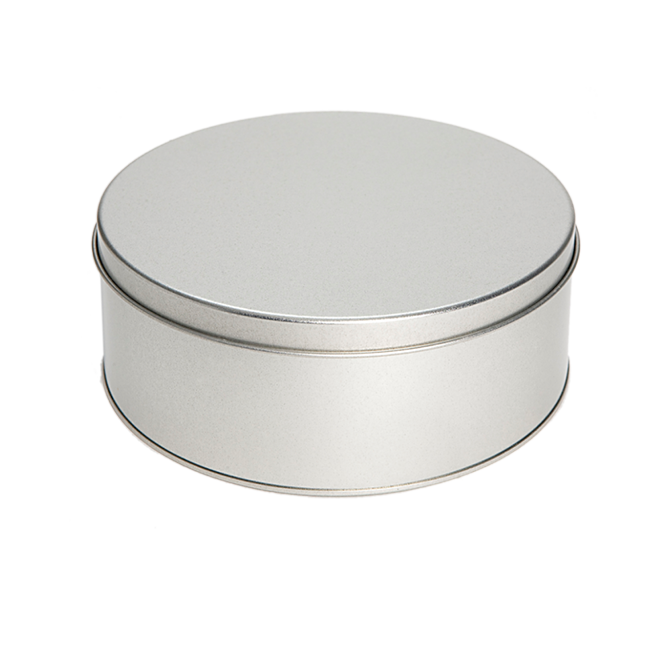Zilver koekblik