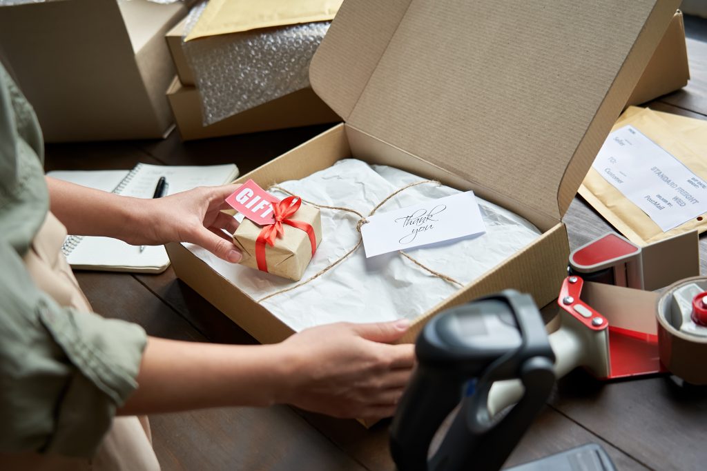 Kerstpakket bedrukken