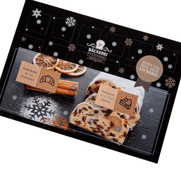 advant kalender postkaart bedrukken