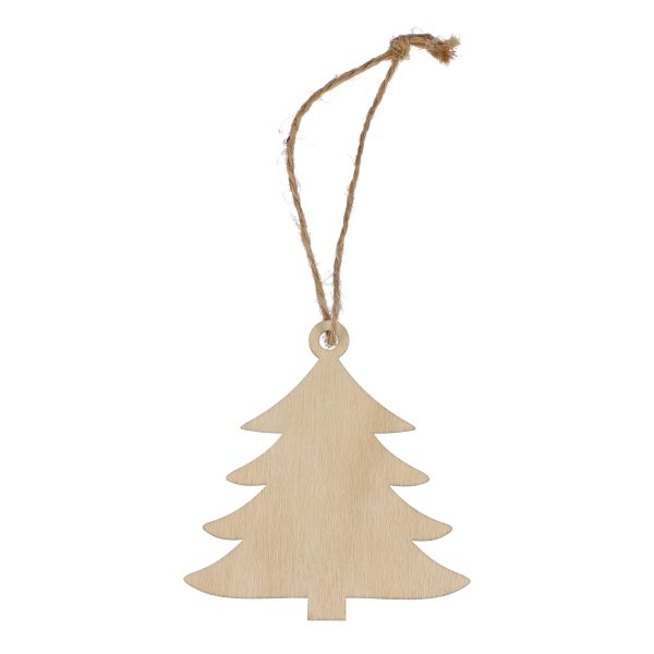 houten ornament kerstboom bedrukken