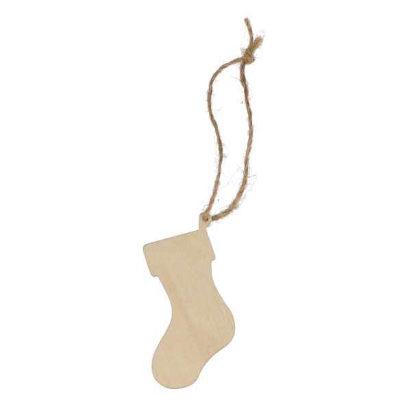 houten kerstsok bedrukken