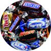 Mix van mini‑chocolaatjes van bekende merken