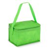 Groene R-PET koeltas non-woven, voor 6 blikjes