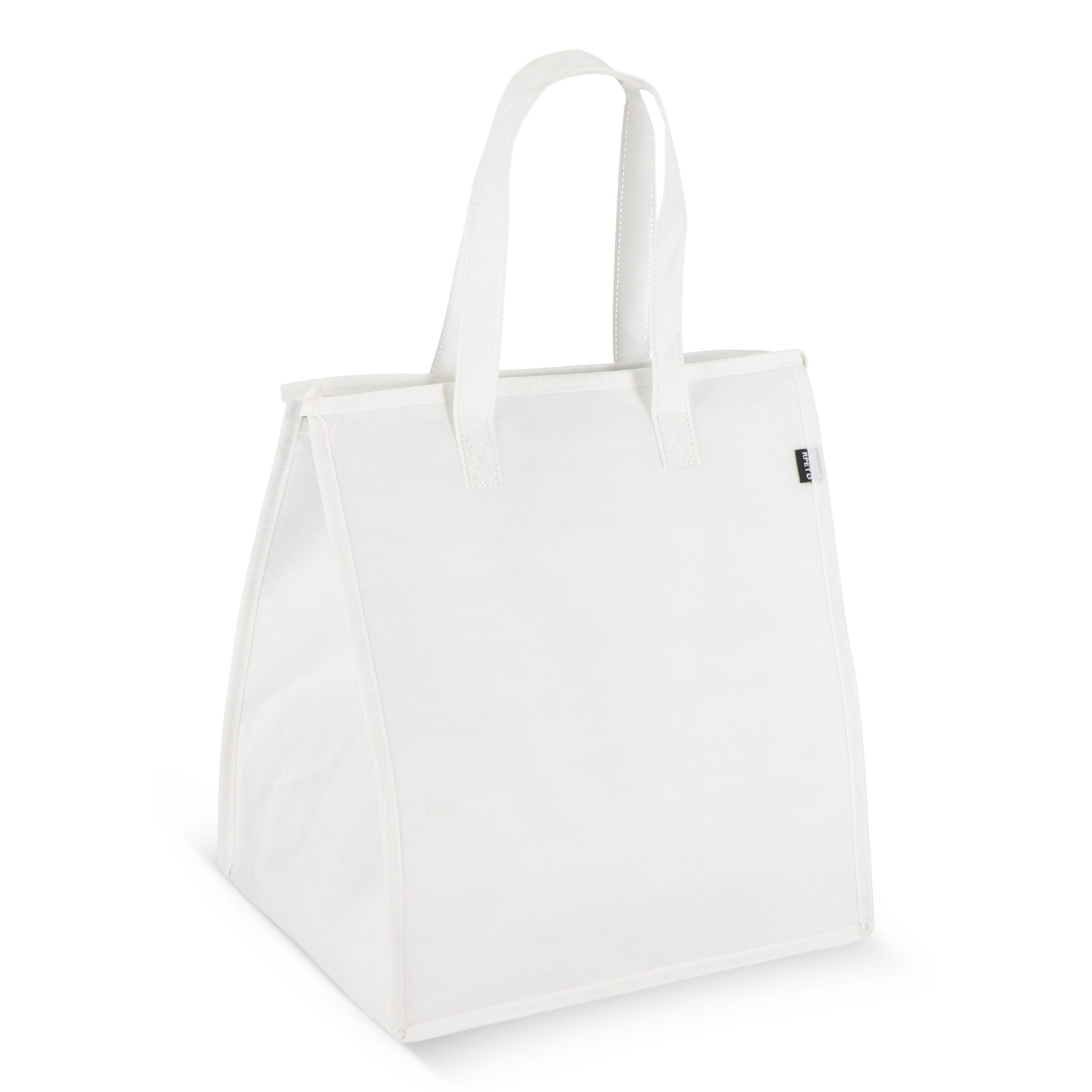 Witte R-PET koeltas non-woven bedrukken