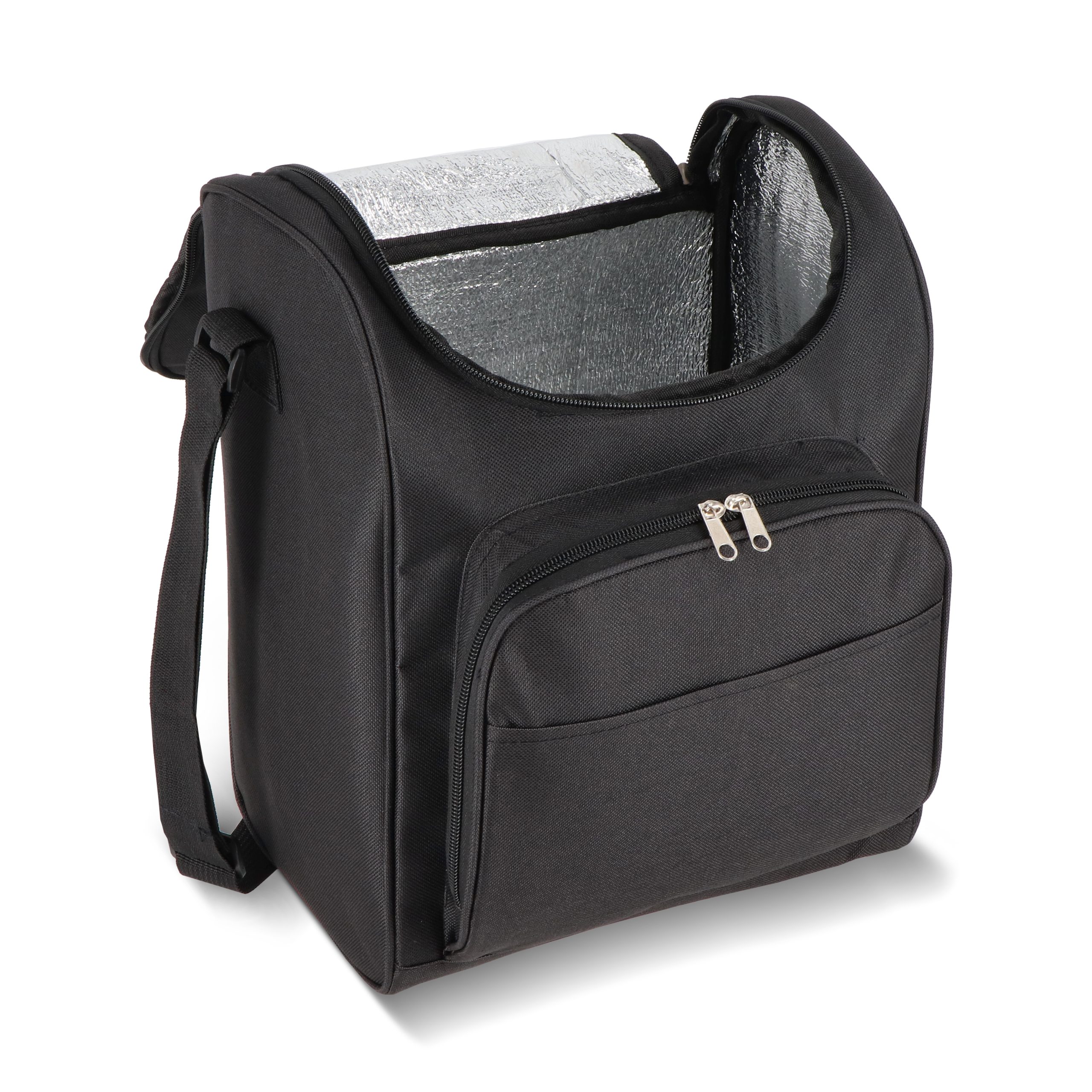 zwarte R-PET 600D koeltas 13L