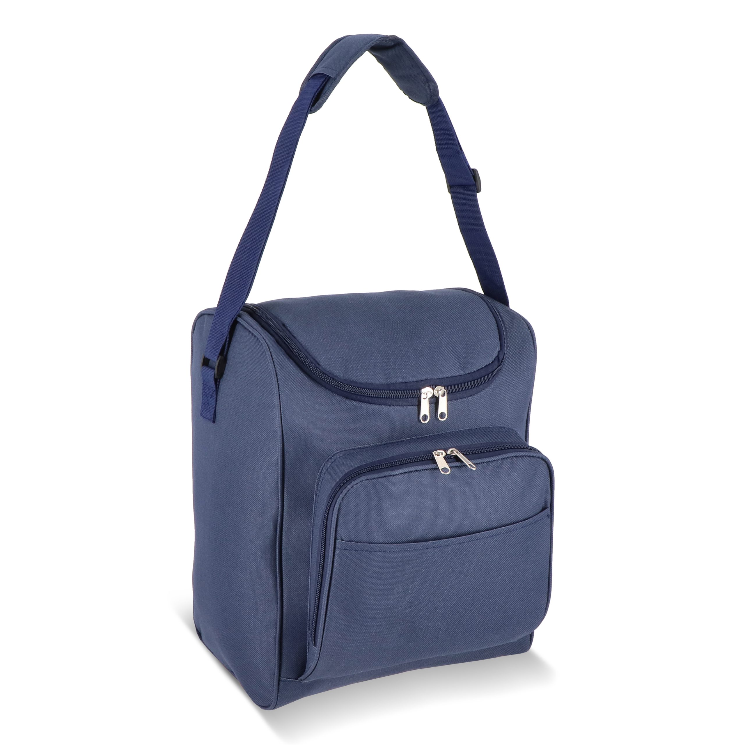 Donkerblauwe R-PET 600D koeltas 13L