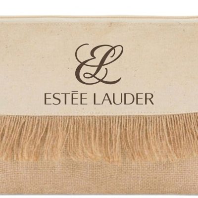 Bedrukte ECO-Toilettas van Canvas en Jute