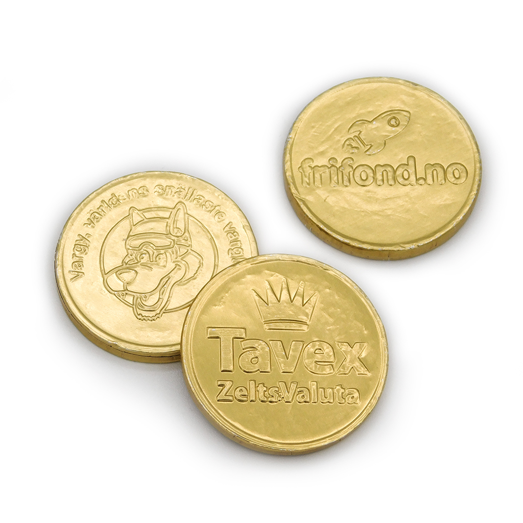 Chocolade munten bedrukken Chocolade munten bedrukken