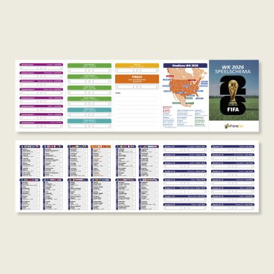 WK 2026 speelschema bedrukken
