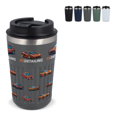 Koffiebeker Bedrukken 400 ml – Gerecycled RVS