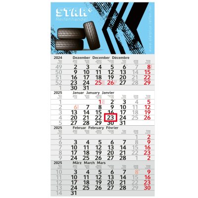 4-maands kalender 2027 bedrukken