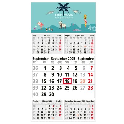 5-maands kalender 2027 bedrukken