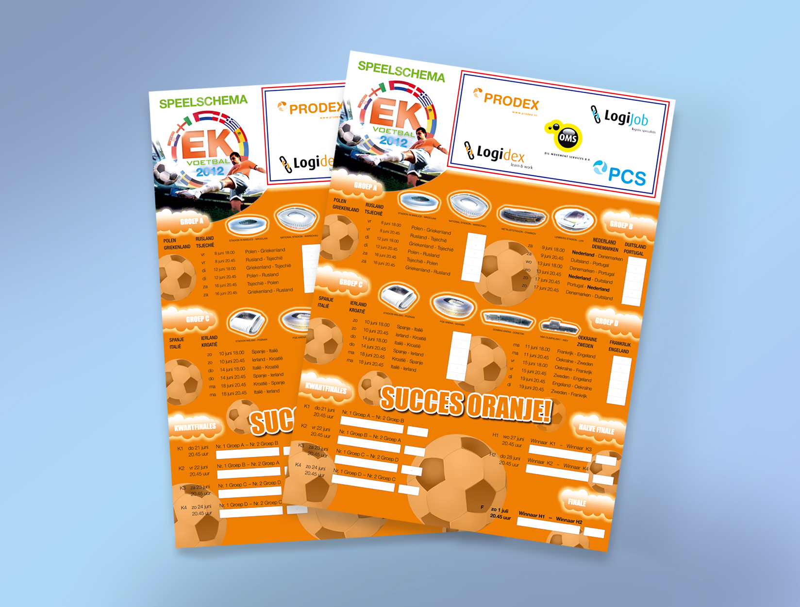 WK speelschema poster bedrukken
