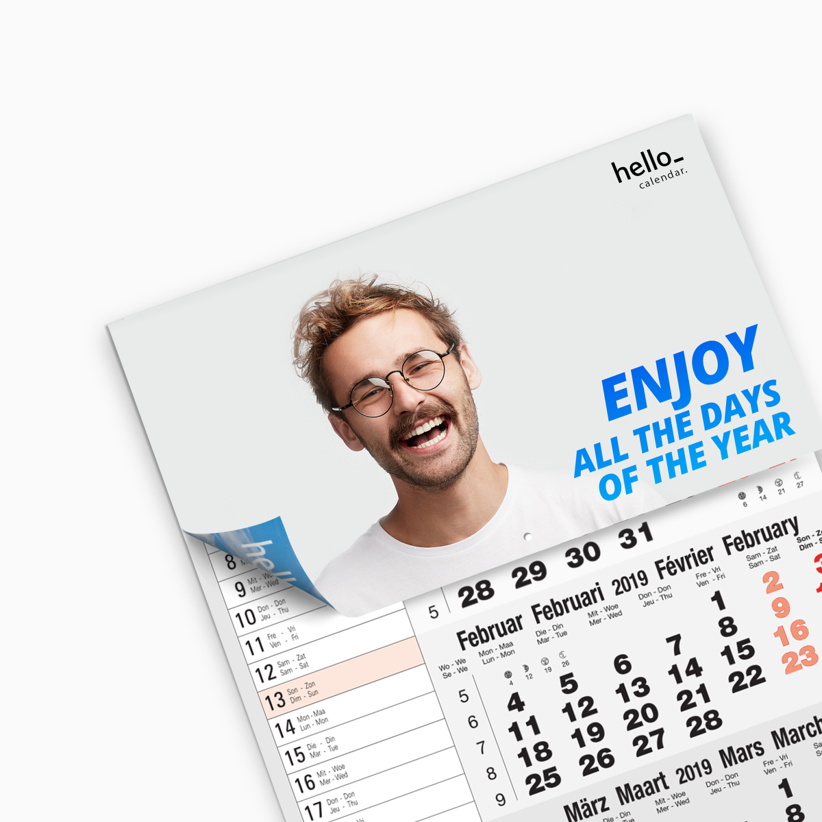 3 maanden kalender 2027 bedrukken met memoblok 3 maanden kalender 2027 bedrukken met memoblok