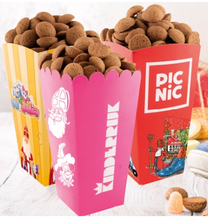Popcorn bakjes bedrukken spoed