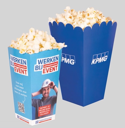 Popcorn bakjes bedrukken spoed