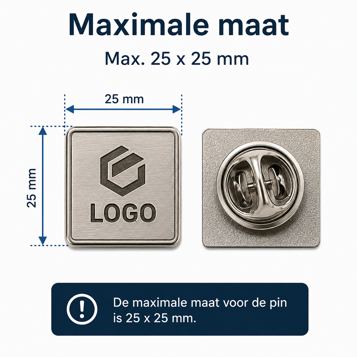 Max. 25x25 mm