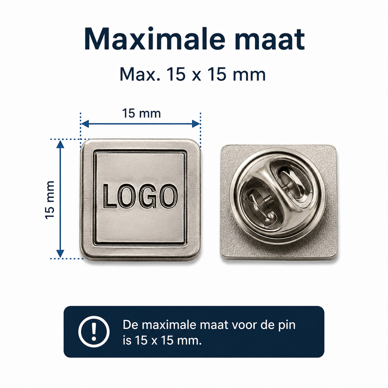 Max. 15x15 mm
