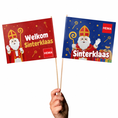 Zwaaivlaggetje sinterklaas bedrukken