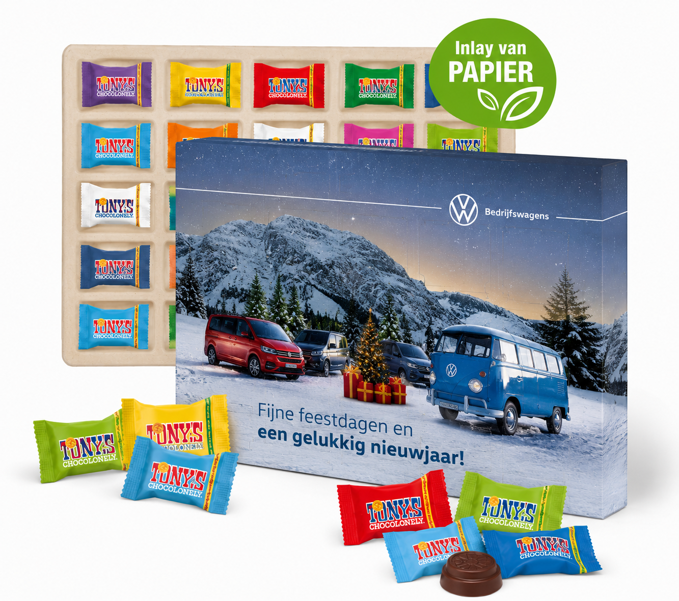 Tony Chocolonely advent kalender bedrukken