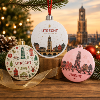 Houten kerstbal bedrukken