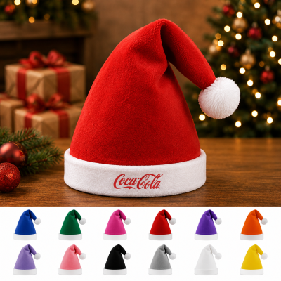 Gekleurde kerstmutsen bedrukken