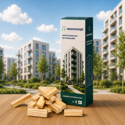 Jenga spel in doos bedrukken