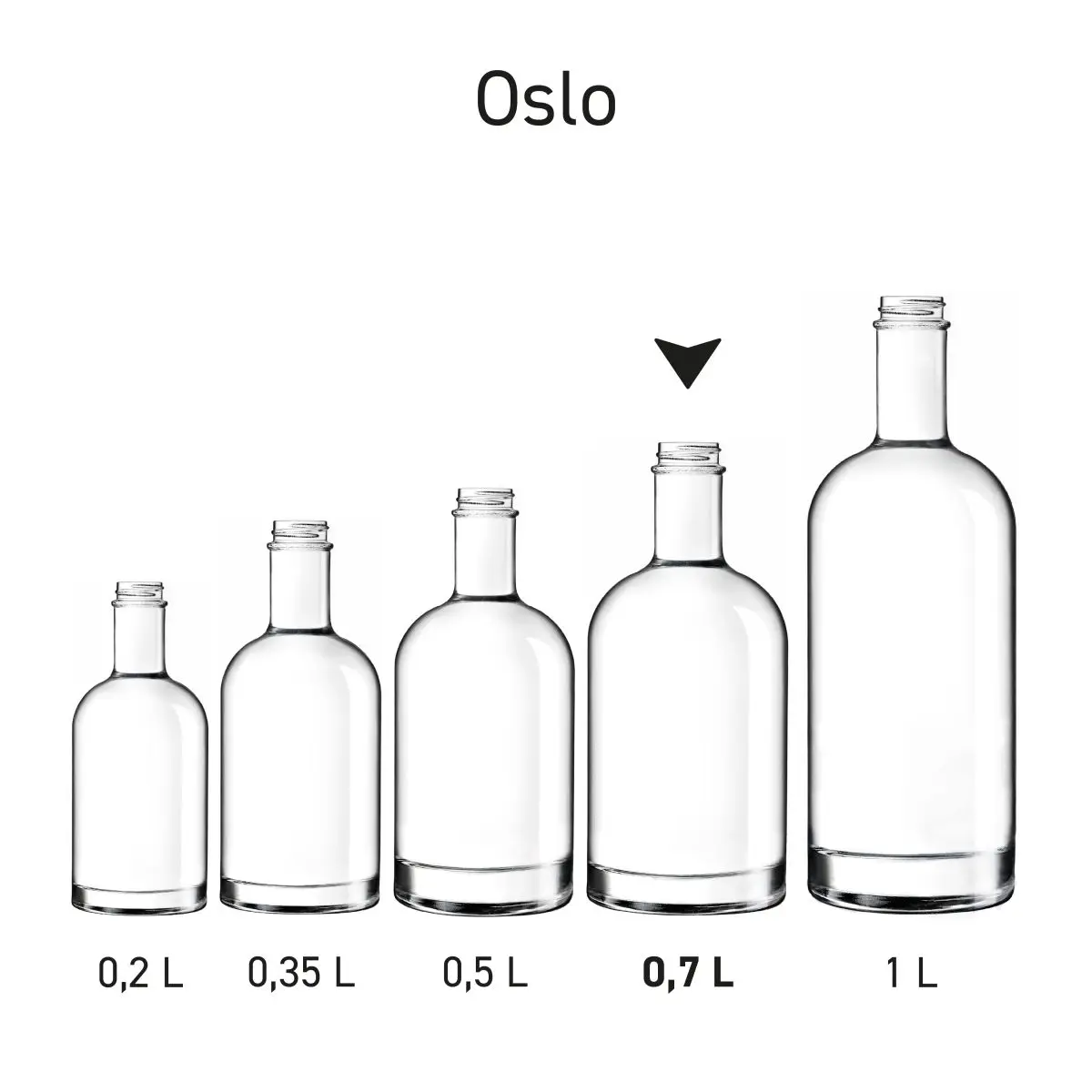 Waterfles Oslo Bedrukken 0,7 Liter bedrukken