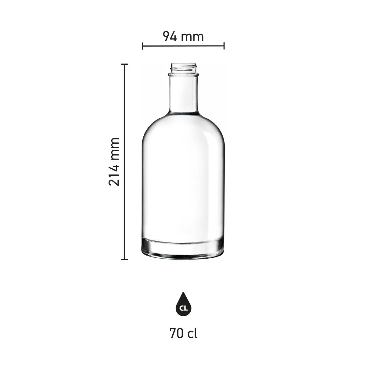 Waterfles Oslo Bedrukken 0,7 Liter bedrukken