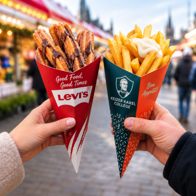 Frietzak Bedrukken bedrukken