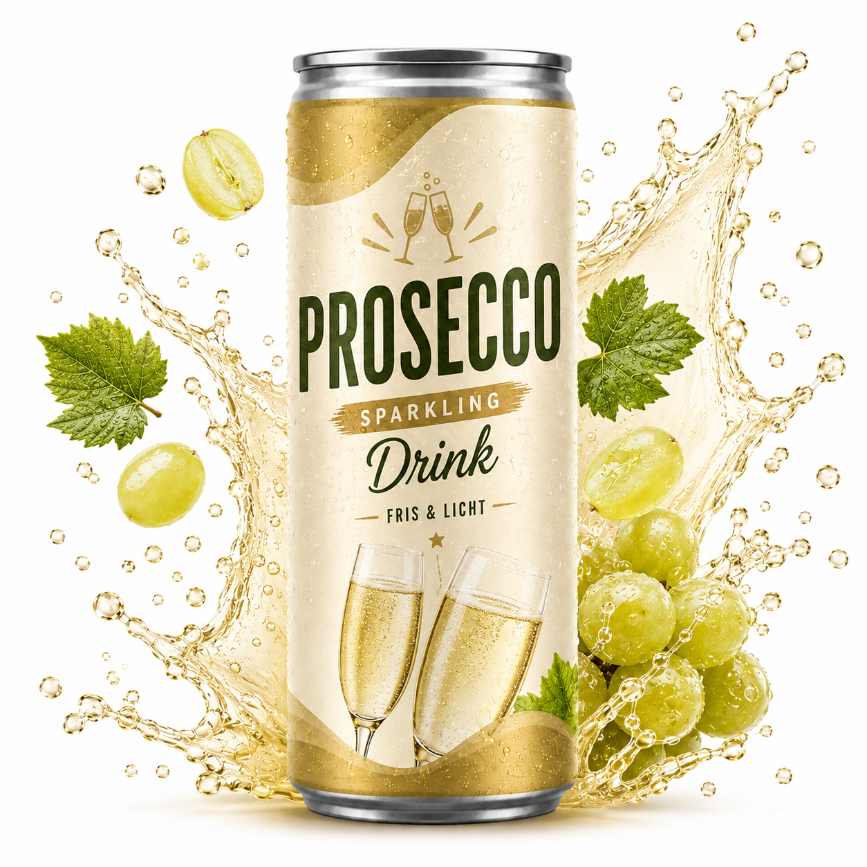 Blikje Prosecco bedrukken