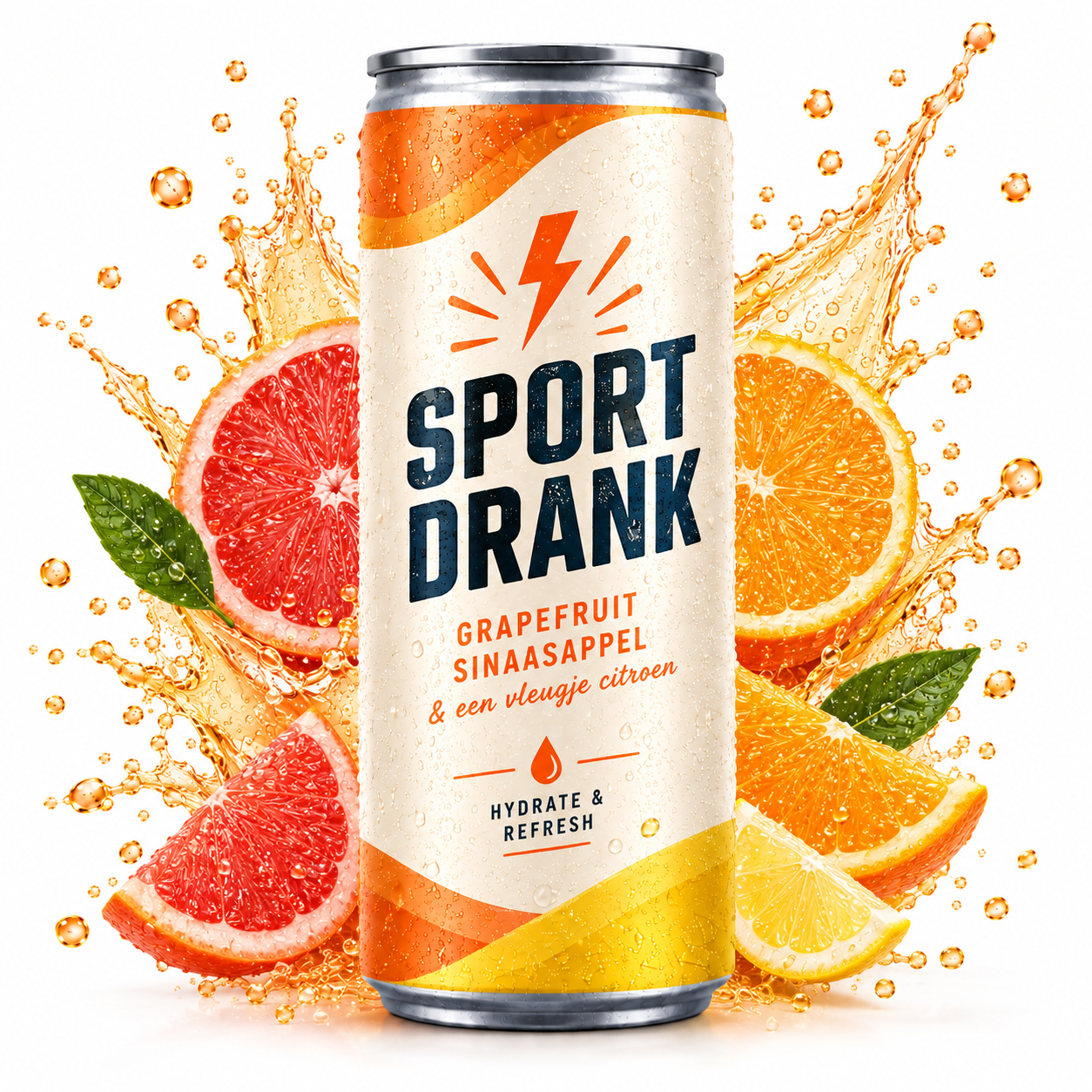 Blikje Sportdrank bedrukken