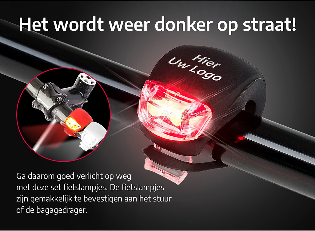 Siliconen Fietslamp Bedrukken