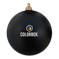 Plastic kerstbal bedrukken 8cm