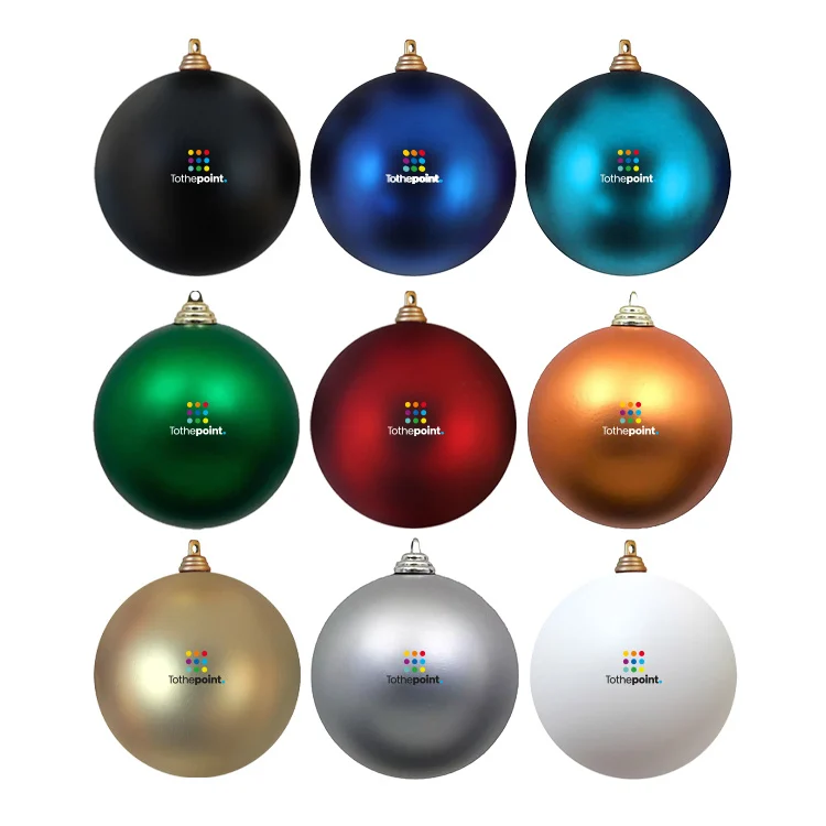Plastic kerstbal bedrukken 8cm