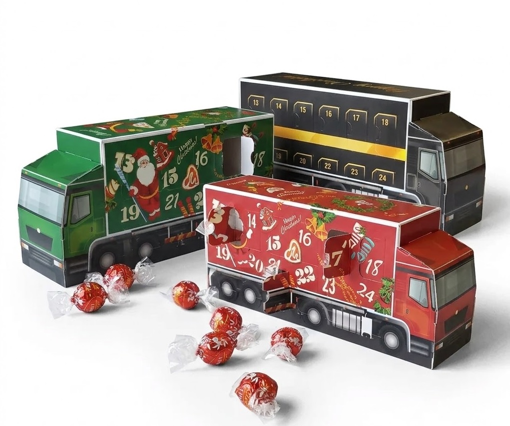 Advent kalender vrachtwagen bedrukken bedrukken