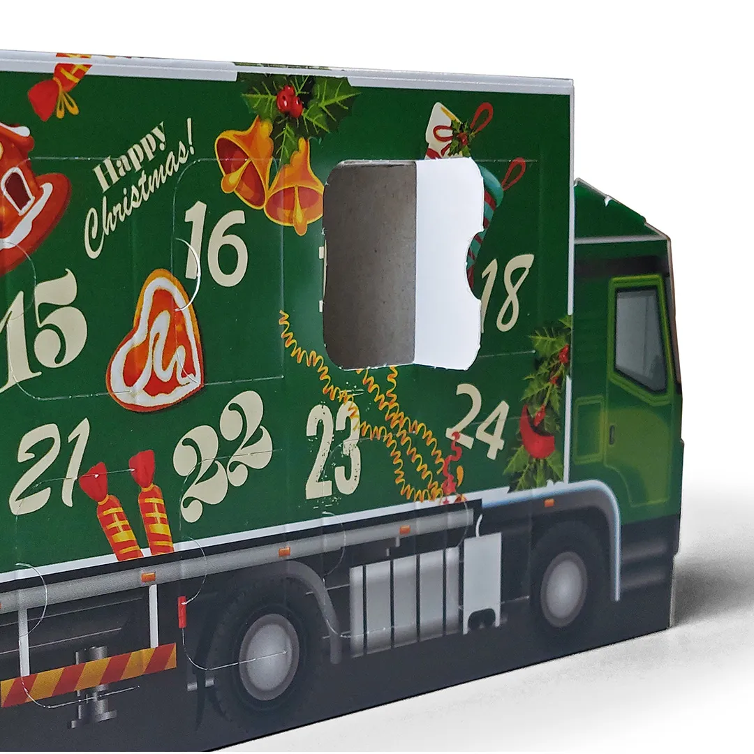 Advent kalender vrachtwagen bedrukken bedrukken