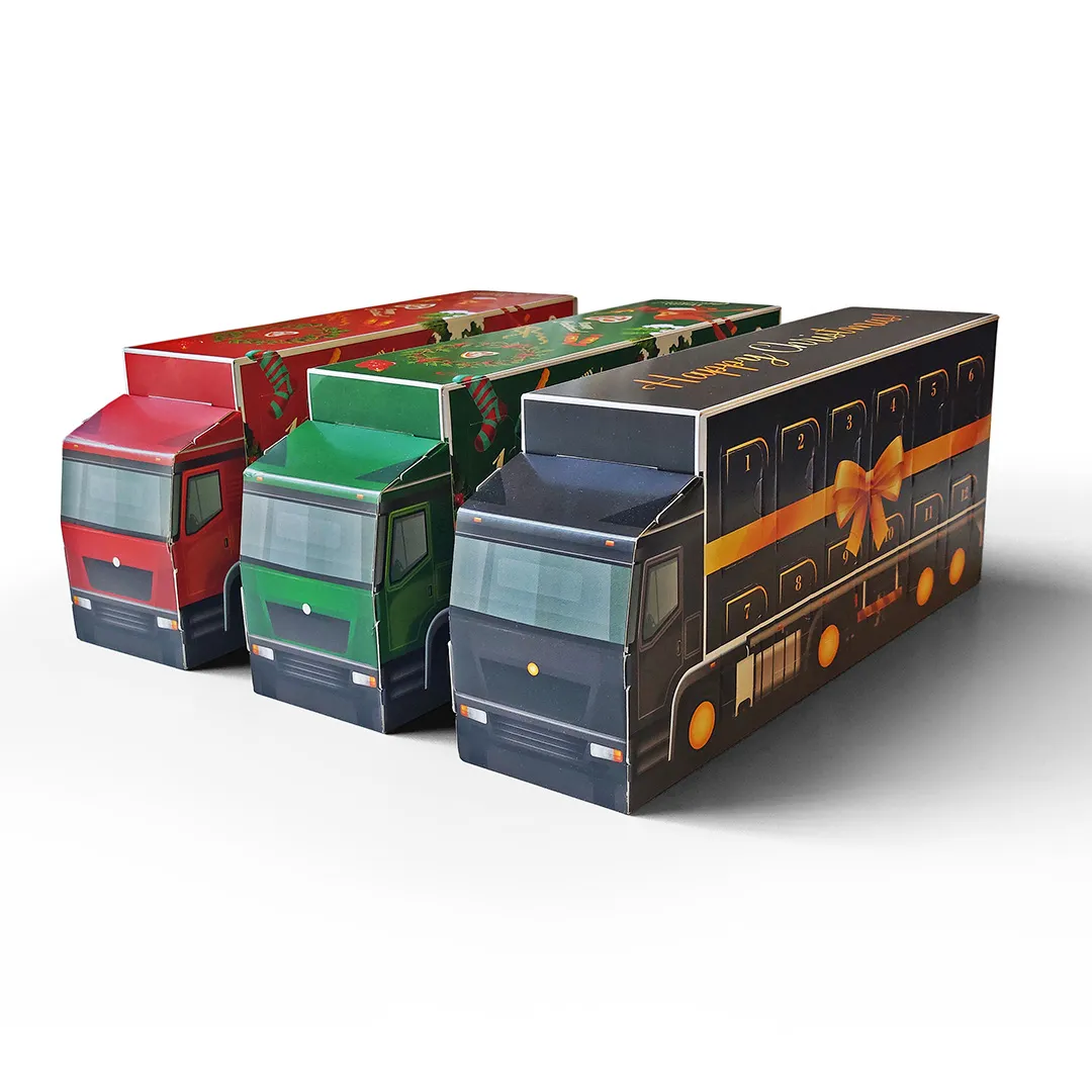 Advent kalender vrachtwagen bedrukken bedrukken