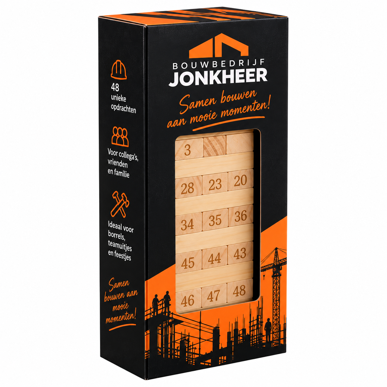 Jenga opdrachten spel bedrukken bedrukken