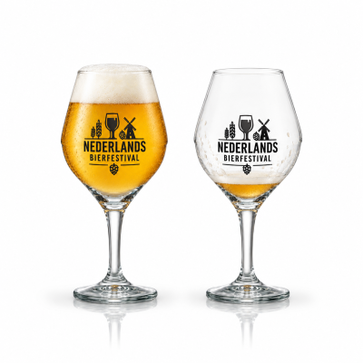 Bierglas op voet 33 cl tapmaat bedrukken bedrukken